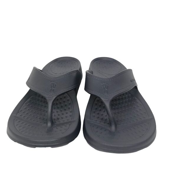 NEW Nuusol Cascade Flip Flops Granite Gray Mens 13 Made in USA - Picture 2 of 8